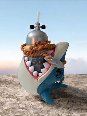 Jaws 50th Anniversary Shark Sipper/Water Bottle